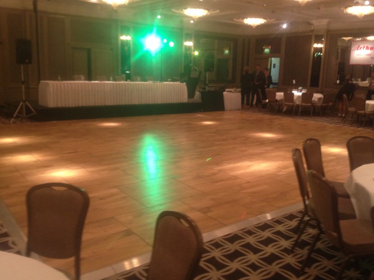 Oak Parquet Dance Flooring Hire in London